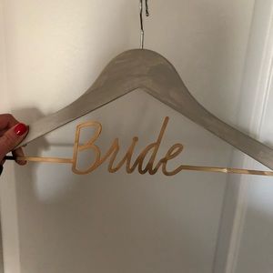 Bride wooden hanger